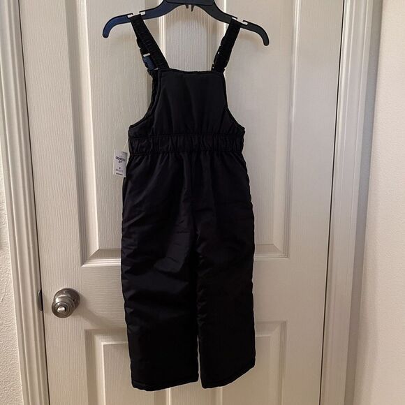 OshKosh B'gosh Black Perfect Snow Bib Overalls Snowsuit Boys Size 4 NWT - Picture 9 of 12